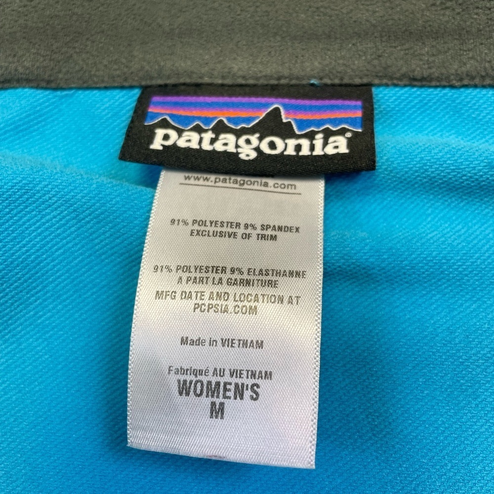 Patagonia Simple Guide Hoody Jacket Coat Women’s Size Medium Zip Up Curacao Blue - Picture 12 of 12